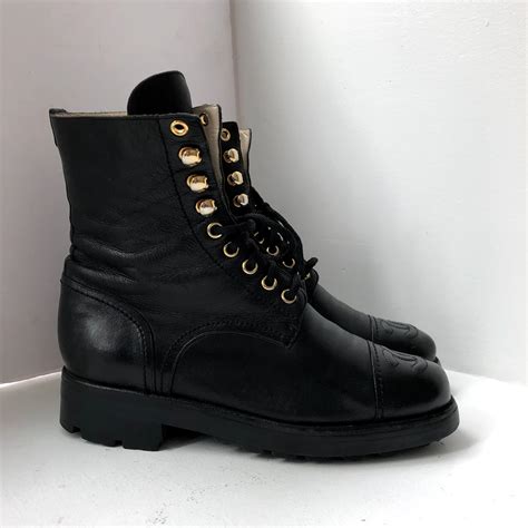 chanel combat boots beige|Chanel combat boot 2021.